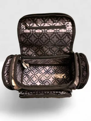 Lug Trolley Cosmetic Case Tropical Multi Palm Leaves Floral Makeup Bag thumbnail 4