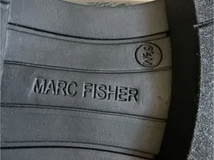 Marc fisher women’s Louann loafer shoes black patent leather chunky silver charm thumbnail 7