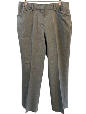 Pendleton Virgin Wool Pants Gray Slacks Trousers Sz 12 Work Professional Preppy thumbnail 2