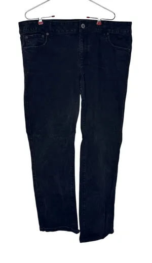 American Eagle outfitters Womens Jeans Straight Stretch Black Mid-Rise 18 Long thumbnail 1