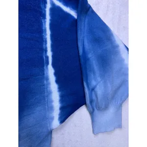 Elan Sweater Womens‎ O/S Blue Ombre Tie Dye Batwing Dolman Knit SW10456 thumbnail 5