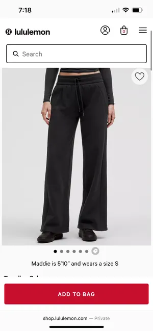 Scuba Mid-Rise Wide-Leg Pant Short thumbnail 2