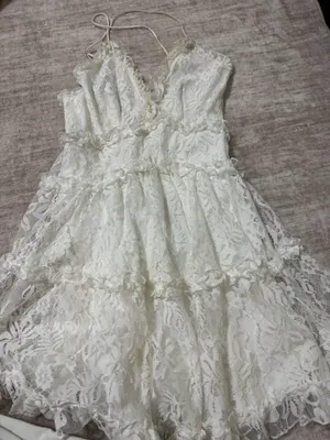 Selfie Leslie Laney low back cami lace mini dress size small thumbnail 2