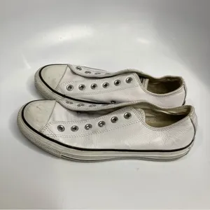 Converse white leather sneakers‎ unisex sizing thumbnail 3