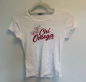 Chi Omega Graphic Tee White thumbnail 1