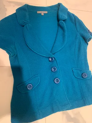 Classiques Entier Nordstrom short sleeve sweater jacket blazer cashmere blend thumbnail 1