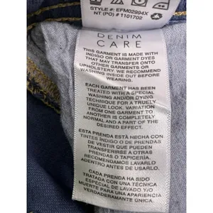 Woman’s Kensie Vtg Luxe The Kaya Wide Leg Capri Blue Jeans 14/32 Frayed Hem thumbnail 5