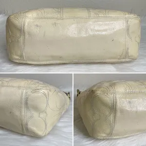 Coach Cream Patent Leather Crossbody/Shoulder Bag thumbnail 12