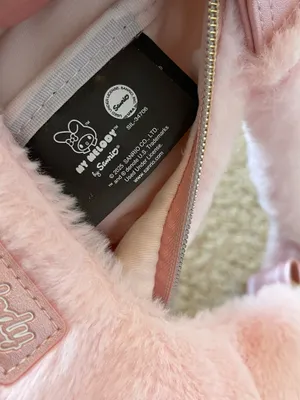 Sanrio My Melody Pink Fuzzy Purse thumbnail 3