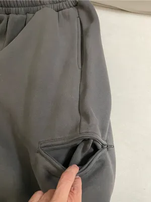 Comfrt NWOT Airplane Mode Travel Sweatpants Steel Grey Size S Unisex thumbnail 13