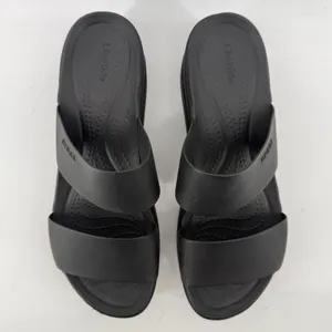 Crocs Brooklyn Mid Wedge Sandal Flip Flop Black Women 10 Summer Beach Vacation thumbnail 4