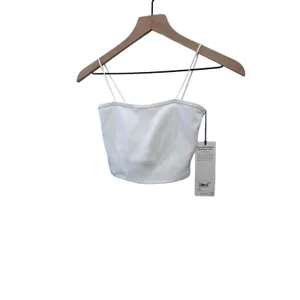 Alo Yoga Goddess Ribbed Bandeau Top White XS NWT SOLD OUT thumbnail 5
