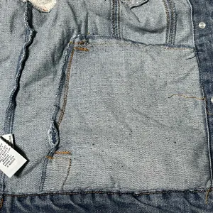 L Ci Sono Blue Gray Polyester DenimJean Jacket Sweatshirt Autumn Casual Women’s thumbnail 9