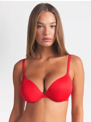Skim Ultimate Tear Drop Push Up Bra Red Size 36D thumbnail 1