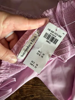 NWT Abercrombie and Fitch Lavendar Crop Top thumbnail 5