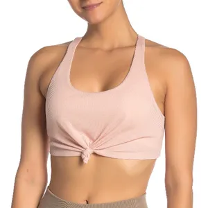 Alo Yoga Knot Bra Peach thumbnail 1