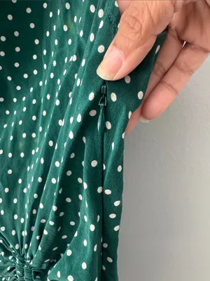 Maeve Anthropologie Polka Dot Top Size 2 Office Business Casual thumbnail 5