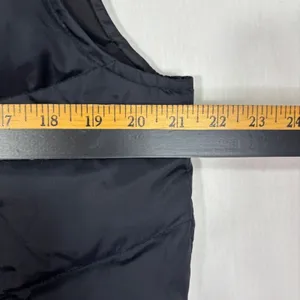 NY&CO Puffer Vest Hooded Black Down Fill Full Zip Gorpcore Outdoor Hiking Fall L thumbnail 10