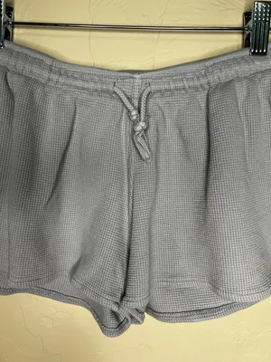 Brandy Melville‎ Summer Thermal Waffle Knit Blue Gray Short Shorts thumbnail 3