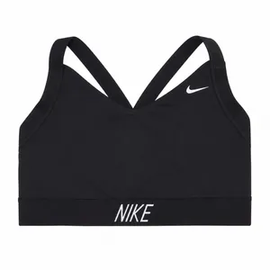 Nike XL Sports Bra Pro Indy Dri-FIT Cross-Back Black 858583-010 Activewear Logo thumbnail 2