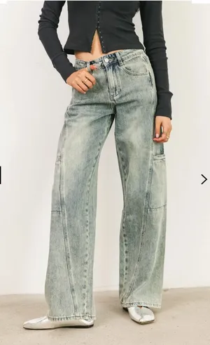 ZARA Wide-Leg Jeans thumbnail 1
