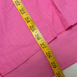 Women's Long Sleeve Button Up Gauze Pink Tunic Top Size Large #260394 thumbnail 5