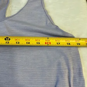 Lululemon Purple Silver Striped Singlet Athletic Tank 10 Women thumbnail 8