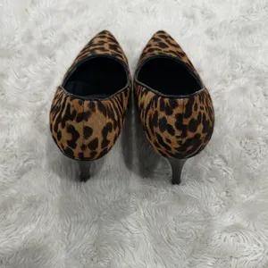 Aerosoles leopard print calf hair pumps pointed toe‎ stiletto heel Womans 6.5 thumbnail 4
