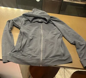 lululemon athletica Full-Zip Hooded Jacket in Charcoal Gray thumbnail 1