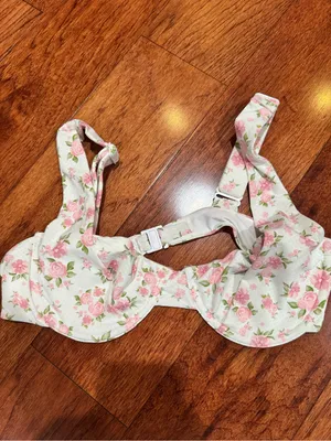 Blackbough Tiana Pink Floral Underwire Bikini Top Size M thumbnail 2