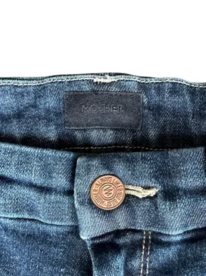 Mother Denim Women’s The Looker Switch It Up Dark Wash Crop Skinny Jeans Size 28 thumbnail 4