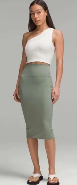 Lululemon‎ Align High-Rise Midi Skirt Sage Green Nulu Athletic Yoga Skirt Size 6 thumbnail 1