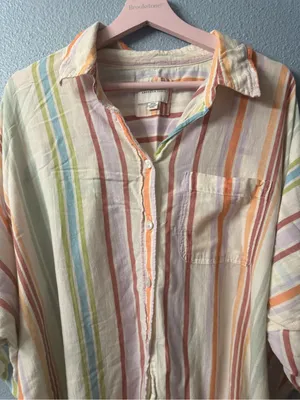 American Eagle AE Oversized Beach Shirt size M thumbnail 2