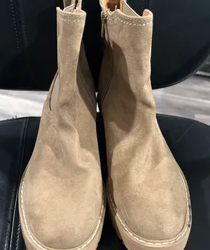 Universal Thread Tan Suede Ankle Boots thumbnail 1