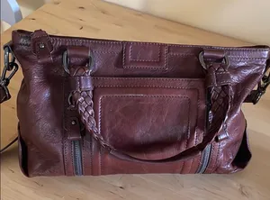 The Sak Montana satchel leather handbag thumbnail 1