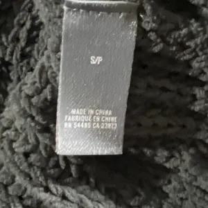 Aerie Turtleneck Sweater Women S Grey Shaker Stitch Ribbed Knit Oversized Chunky thumbnail 4