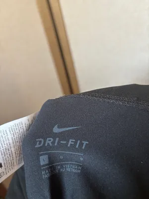 Nike Black Leggings with White Swoosh Large thumbnail 5