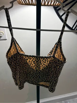 Leopard Print Spaghetti Strap Camisole thumbnail 3