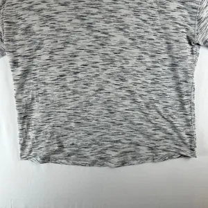 Lululemon Athletica Space Dye Relaxed‎ Fit Short Sleeve Top Size 8 White Black thumbnail 4