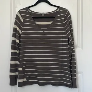 Smartwool Merino Striped V Neck Sweater Medium thumbnail 2