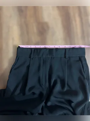 Aritzia Babaton Sadiki Pant Black Size 4 High Rise Wide Leg Pleated Trousers thumbnail 9
