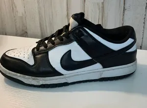 Nike Dunk Low Panda Womens Sneakers Black/White Size 8.5 thumbnail 1