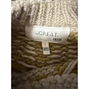The Great. Pullover Wool Sweater Knit‎ Western Fair Isle Geometric Copenhagen thumbnail 5