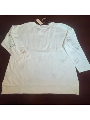 Mesh+Love White Dog Pups Graphic Embroidery tshirt Kitsch '90s Animal Core Sz L thumbnail 9