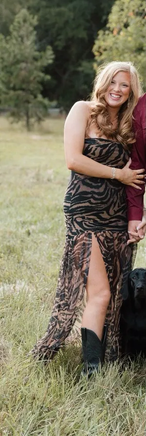 Zebra print dress Black Size M thumbnail 1