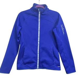 Salomon -922 Women Full Zip‎ Fleece Jacket Violet Blue z26001 309563 Actitherm M thumbnail 1