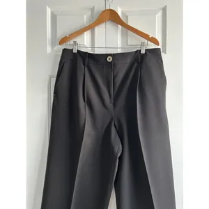 Tommy Hilfiger Women's Black Full Length Wide Leg trousers Size 14 thumbnail 3