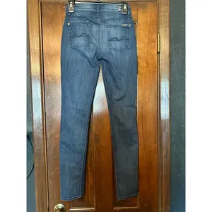 7 for all mankind Roxanne Mid Rise size 25 made in USA thumbnail 2