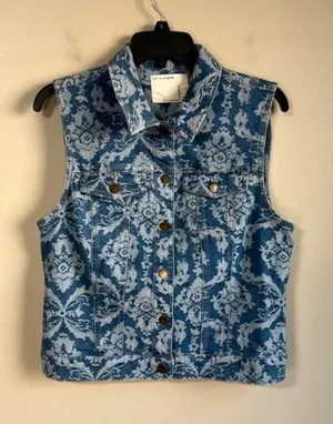 Life in progress large‎ jean vest thumbnail 1