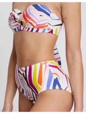 Kate Spade Geobrella Bikini Set Womens Swim Multicolor Tropical Beach Vacation thumbnail 1